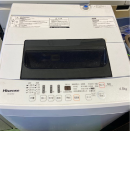 ハイセンス 4.5Kg洗濯機 3,000円